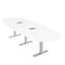 Skutchi Designs 45 in W, 120 in L, 29 in H, Engineered Wood Top, White HAR-BOVL-46X119-T-ELEC-XD09 - alternate 1